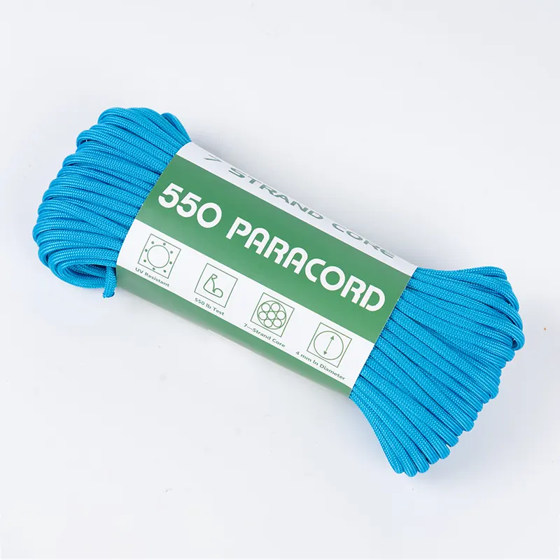 7 kiuduga südamikuga 4 mm Solid Lake Blue 550 polüester Paracord